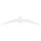 Ekena Millwork Archdale Architectural Grade PVC Gable Bracket, 84"W x 17 1/2"H x 4"D x 6"F, 5/12 Pitch GBP084X18X0406ARC00 - alternate 2
